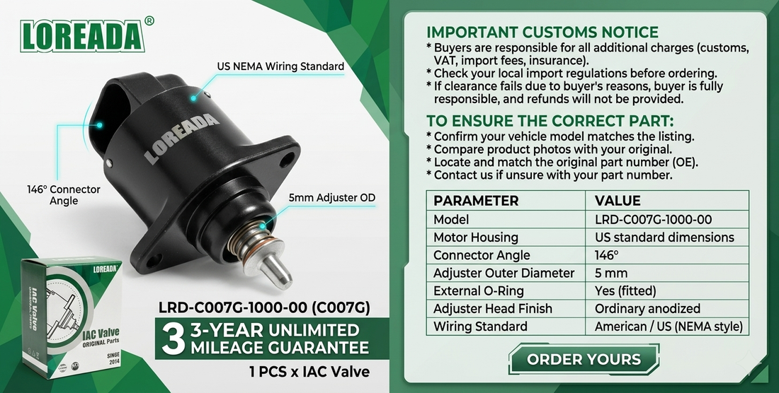 IAC Stepper Motor OE C007G