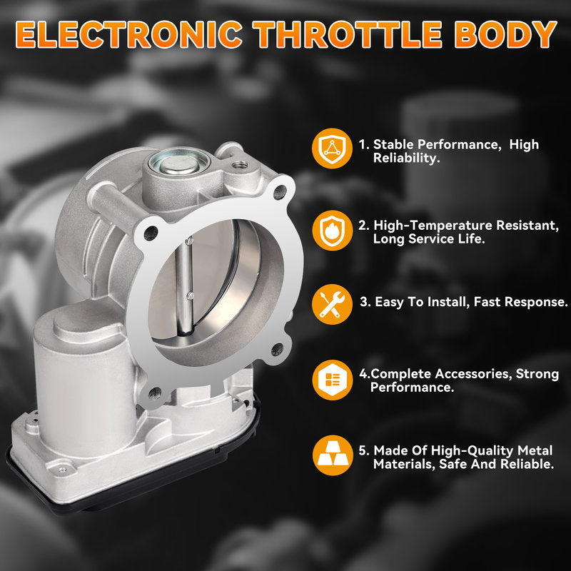 Electronic Throttle Body For Ford Edge/Explorer/F-150/Mustang/Taurus/Transit & Lincoln MKS/MKX/MKT 3.5L/3.7L – 68mm – OEAT4Z9E926A – LOREADA